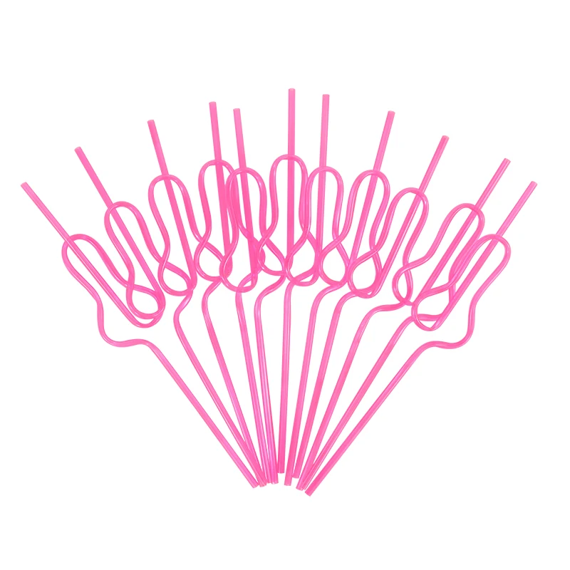 

Соломинки CYZIWEI розовые 10 шт.