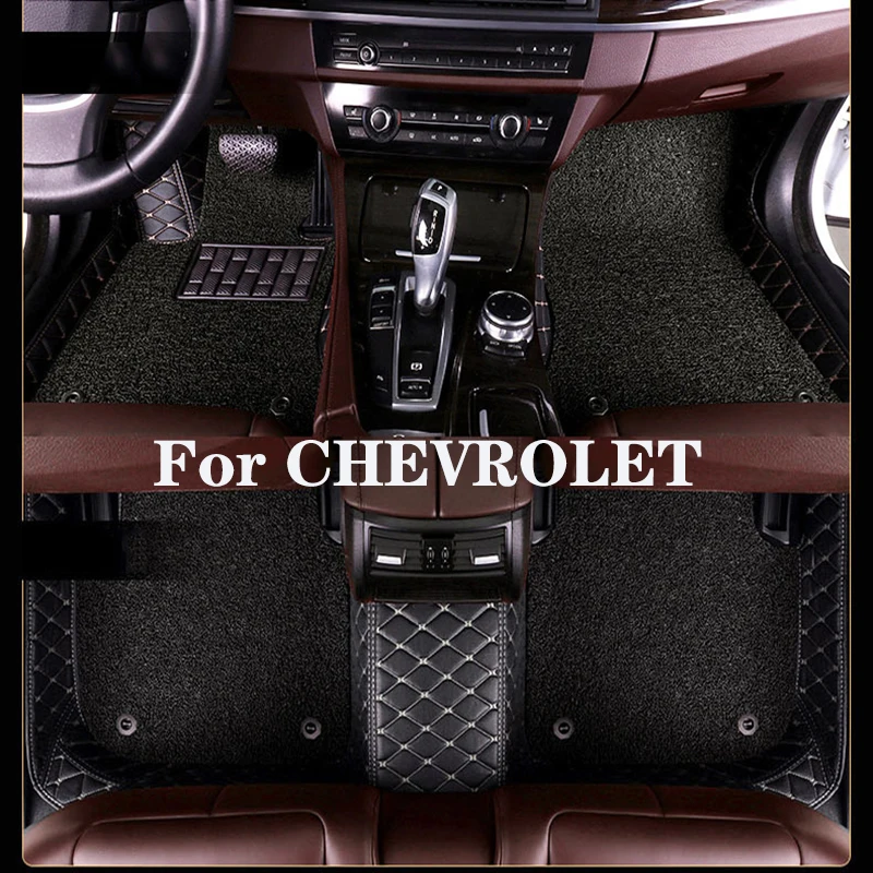 

Высококачественный индивидуальный двухслойный съемный автомобильный напольный коврик с алмазным рисунком для CHEVROLET Sonic LT-RS Sail Spark подача Trax