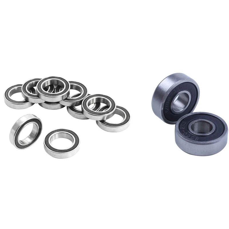 

10 шт., шарикоподшипники с глубоким желобом, 15x24x5 мм