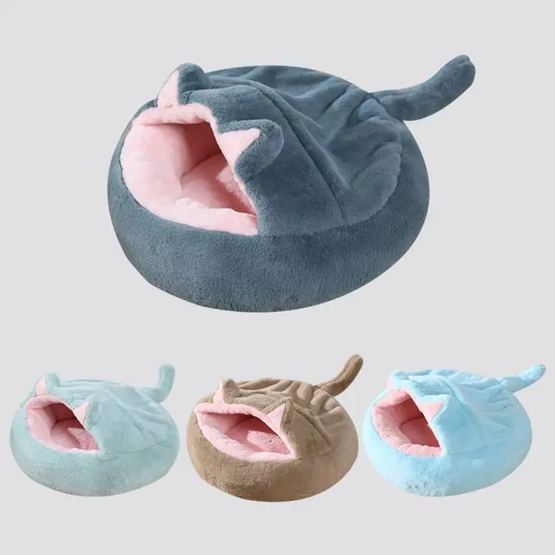 Домик для кошек и собак с глубоким сном милая дизайнерская зимняя теплая уютная