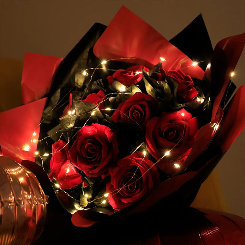 3/5/10 м USB светодиодные гирлянды из медной серебряной проволоки гирлянда