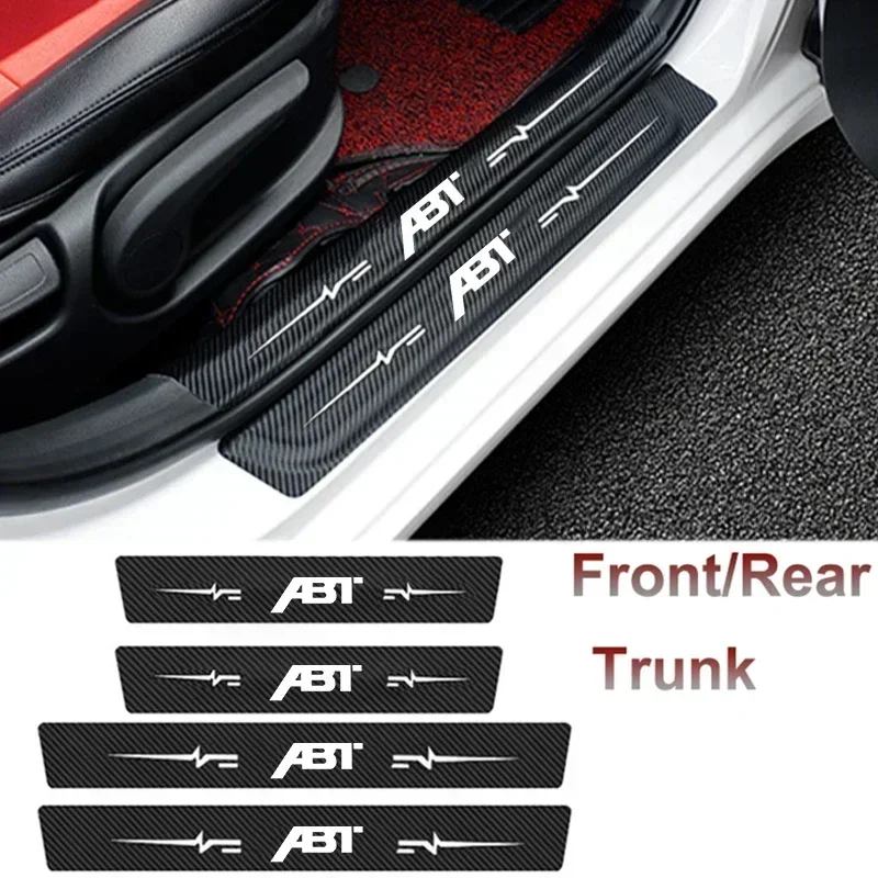 Автомобильные аксессуары из углеродного волокна порог багажника наклейки