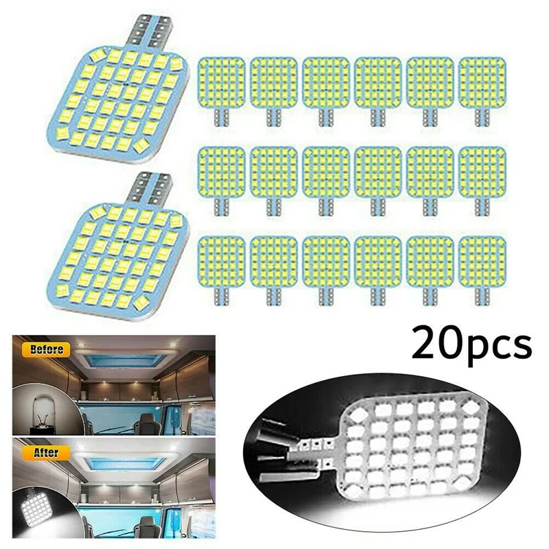 Суперъяркие белые лампы 20X T10/921/194 6000K для внутреннего освещения трейлера