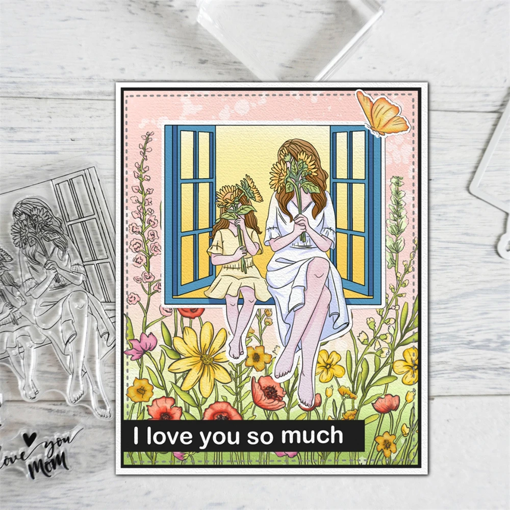 Штампы и штампы с надписью Счастливый День матери отца