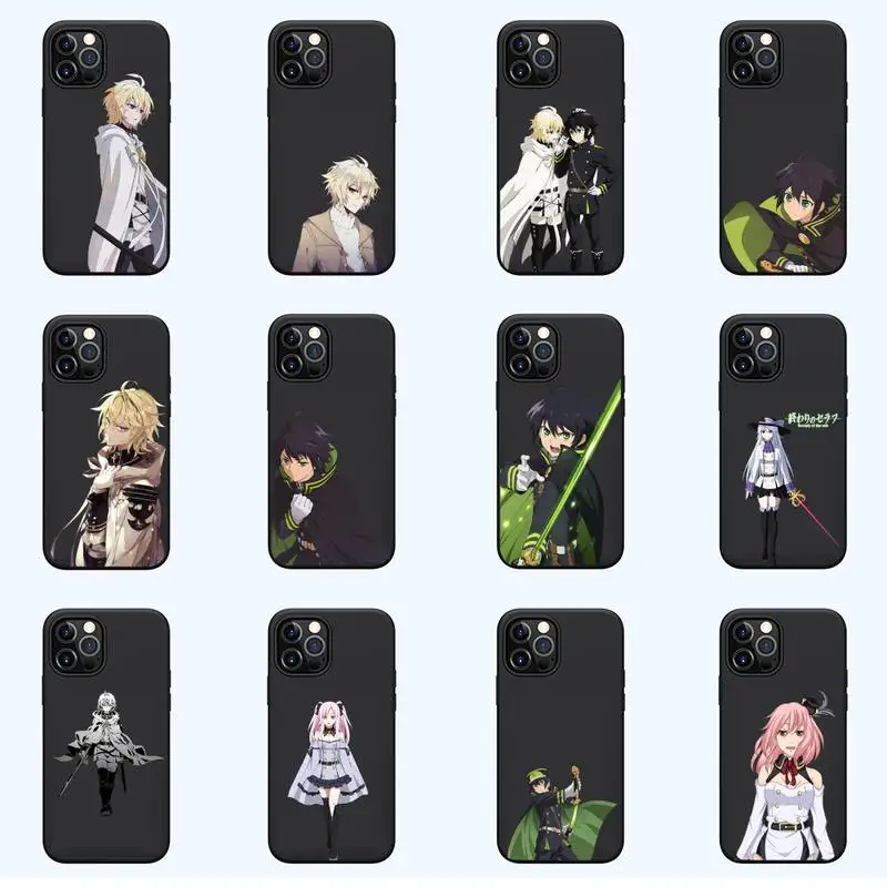 

Anime Seraph of The End Vampire Reign Phone Case For iPhone 13 12 11 mini pro XS MAX 8 7 6 6S Plus X SE 2020 XR