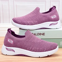 spring and autumn new womens shoes casual walking shoes socks shoes soft sole mom shoes ladies lightweight mesh fashion shoes