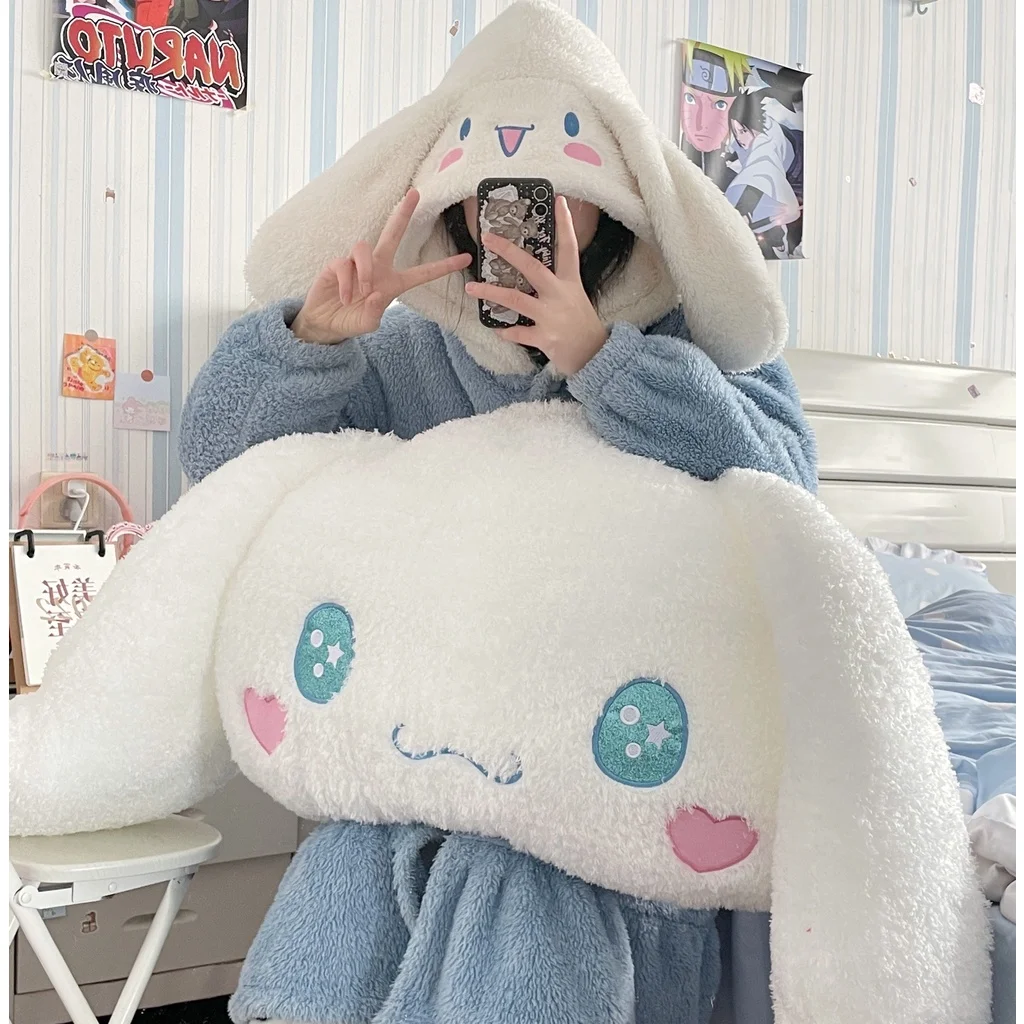 Cute TAKARA TOMY Cinnamoroll Plush Toy Stuffed Anime Furry Plushies Kawaii Japanese Style Back Cushion Christmas Gift Child Kids