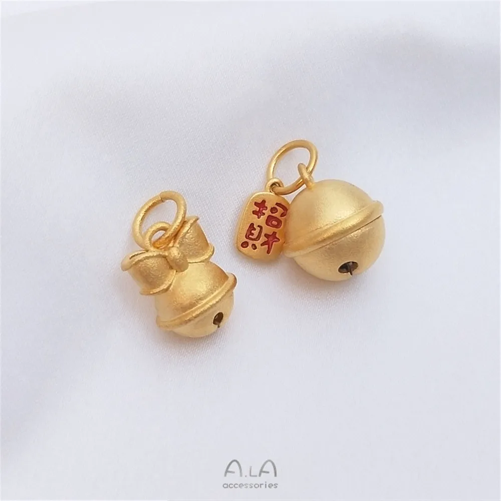 

Vietnam sand gold not fade fortune nafu bell pendant handmade pendant diy bracelet necklace first ornaments pendant