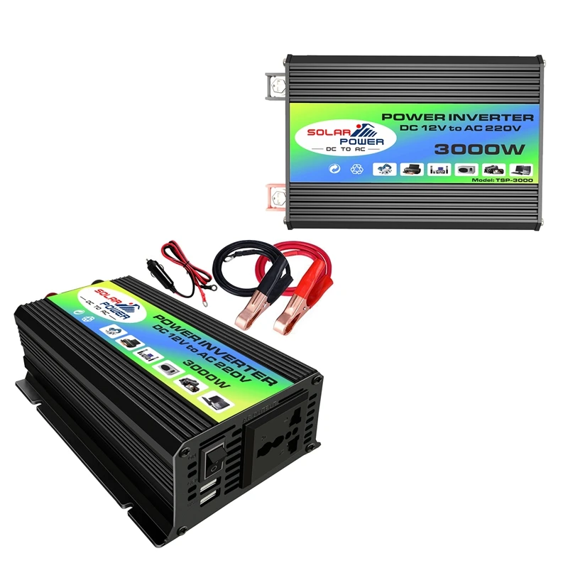 

Преобразователь напряжения Peak 300 Вт 12 В в автомобиль конвертер зарядное устройство адаптер двойной USB трансформатор напряжения модифицированный синусоидальный сигнал