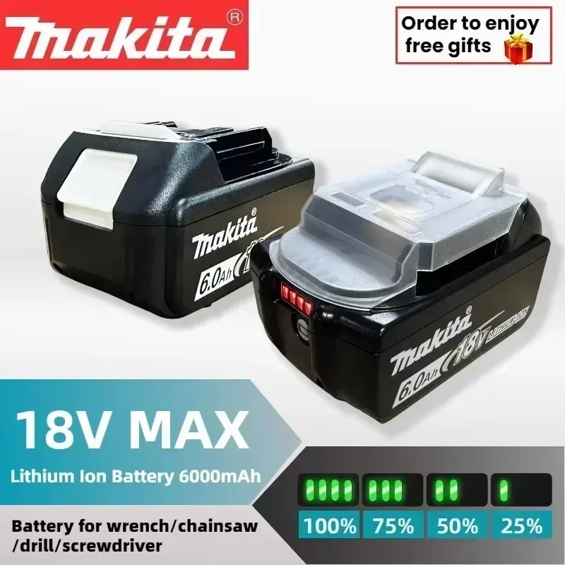 Оригинальный аккумулятор Makita 18 В bl1850b BL1850 bl1860 bl 1860 bl1830 bl1815 bl1840 LXT400 6 0 Ач для