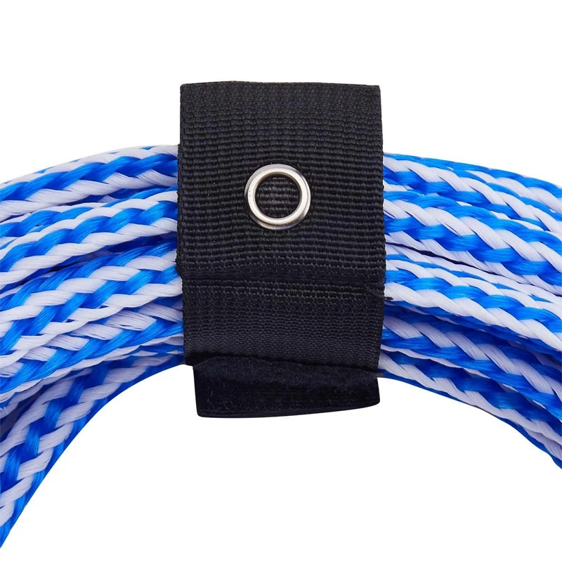 Сверхмощный буксировочный трос Moocy для водных лыж 1-3 наездника 3 секции 40 футов + 10