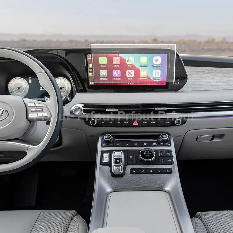 

Закаленное стекло для Hyundai Palisade 2023, 12,3-дюймовая автомобильная развлечения, GPS-навигация, центр, сенсорный экран, защитная пленка