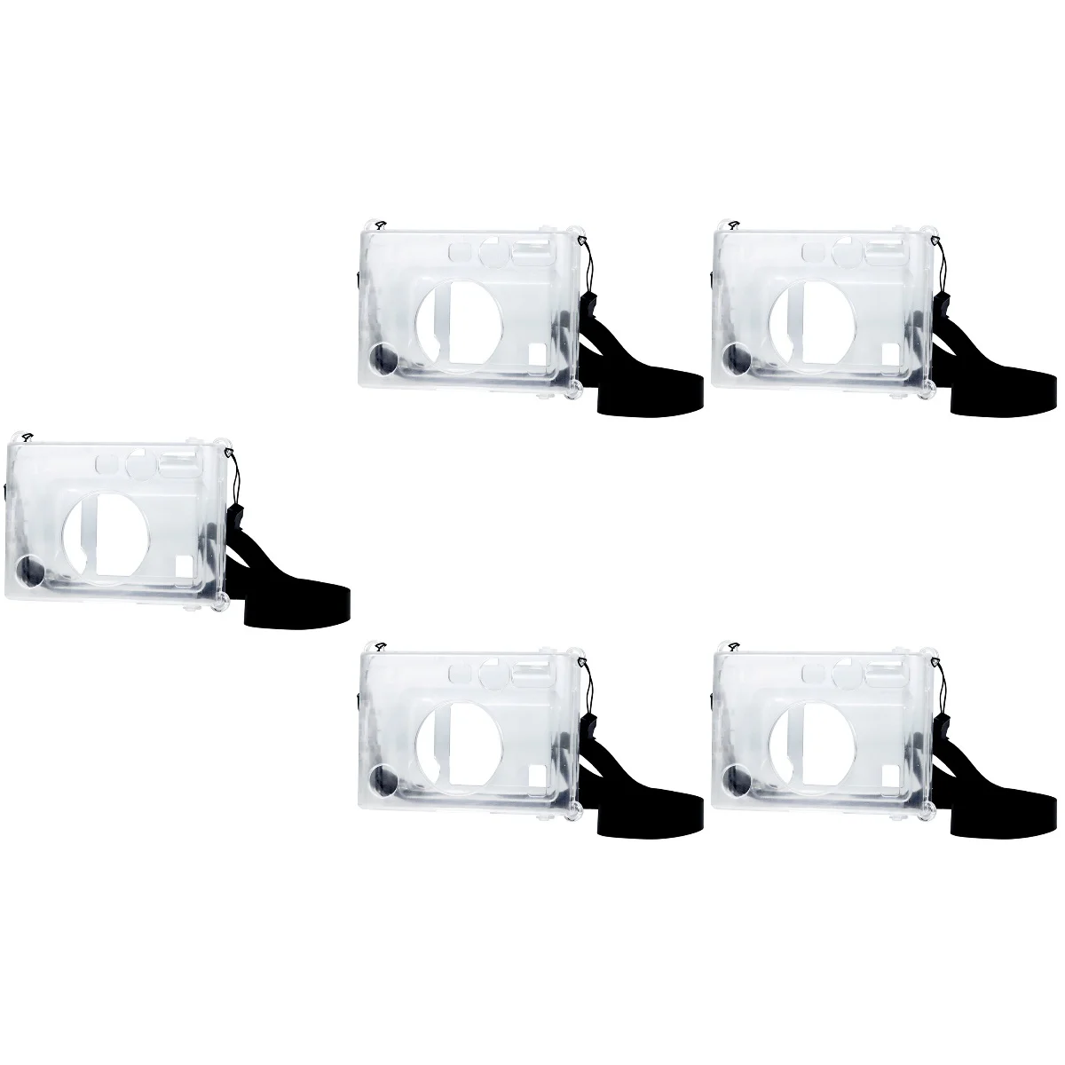 

Camera Case Protector Transparent Cover Hand Strap Protection Clear Shell