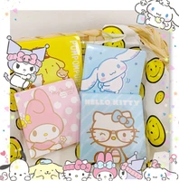 anime sanrios hello kittys sticky note cinnamoroll pompom purin cute my melody kawaii cartoon message paper stickers toys girls
