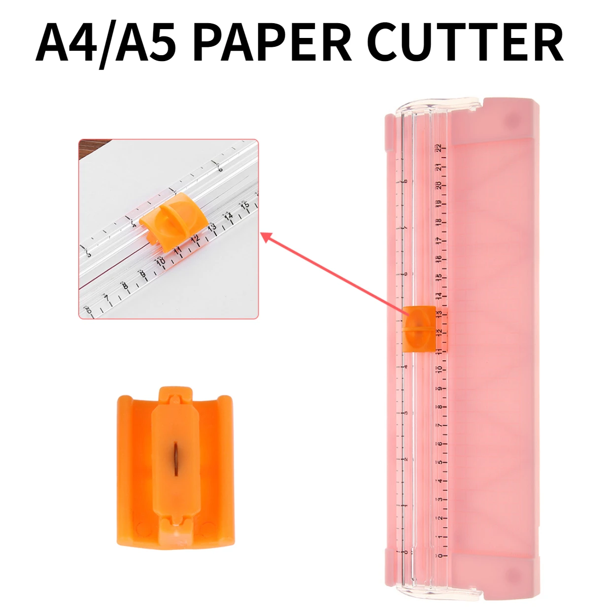 Portable A4/A5 Paper Cutter Spare Knife Paper Slicer Metal B