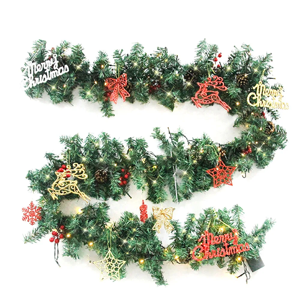 

Светодиодный ская светодиодная гирлянда, Рождественская Праздничная настенная подвесная гирлянда, светильник ящееся украшение для дома и ...