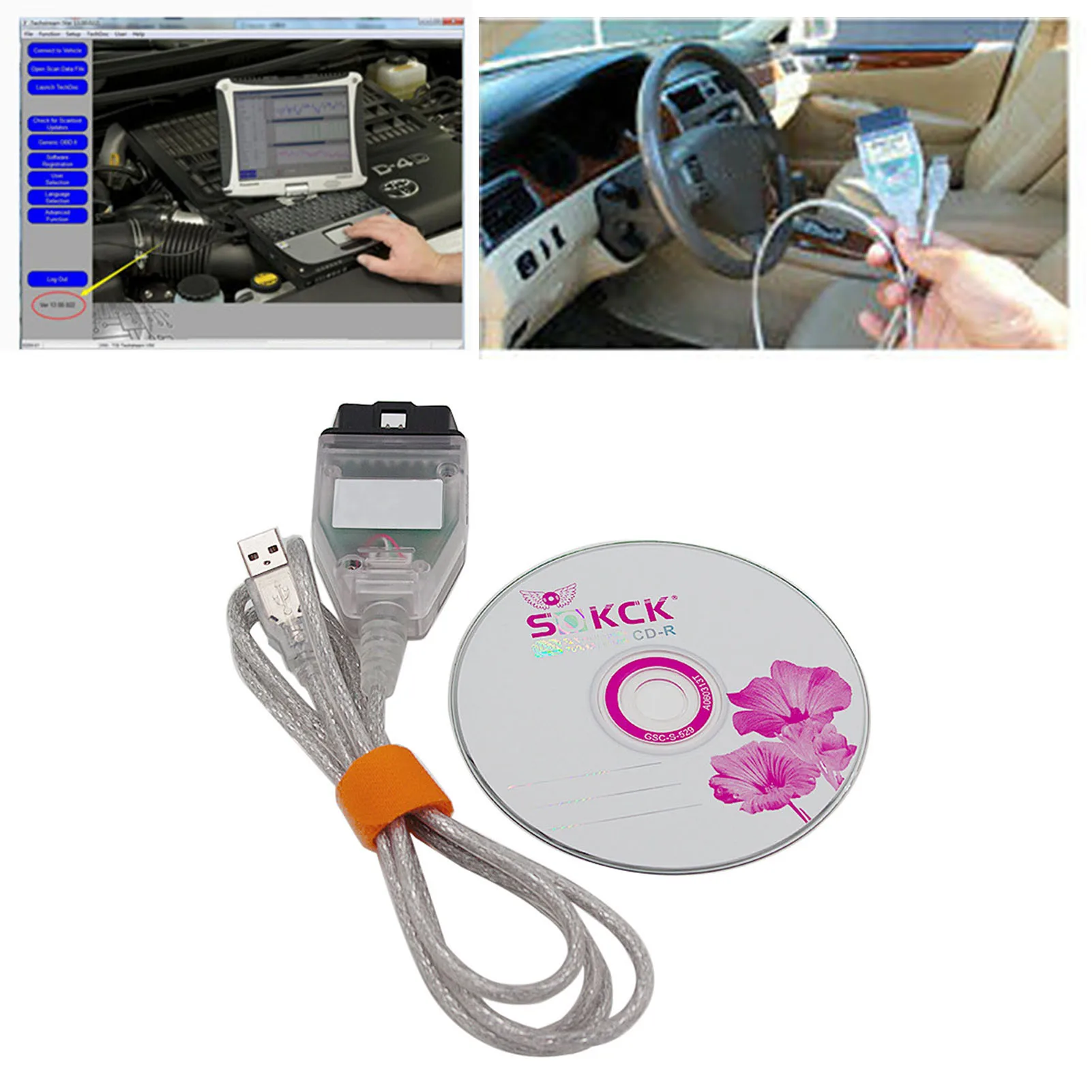 Автомобильный диагностический инструмент один кабель MINI VCI OBD2 USB интерфейс для
