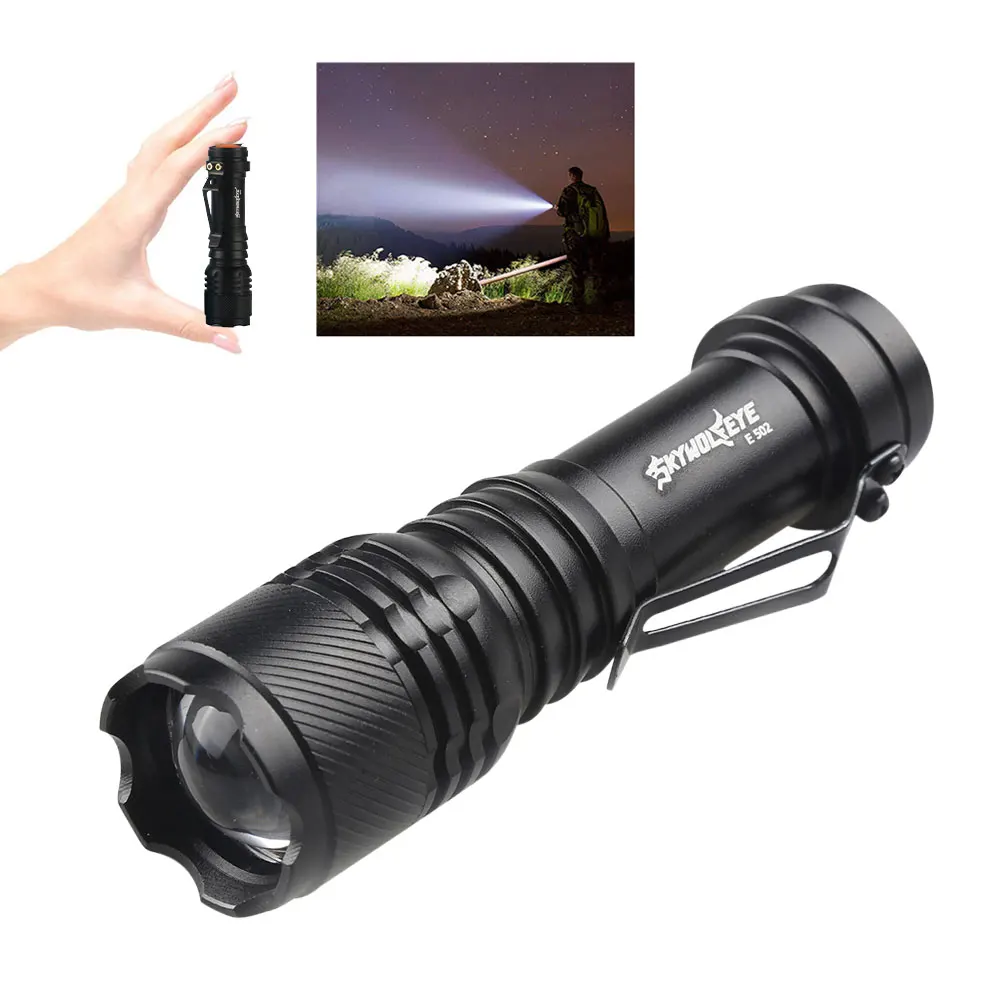 

Powerful Mini LED Flashlight 3 Modes Lighting Portable Handheld Pen Clip Light Pocket Torch Retractable for Camping Outdoor