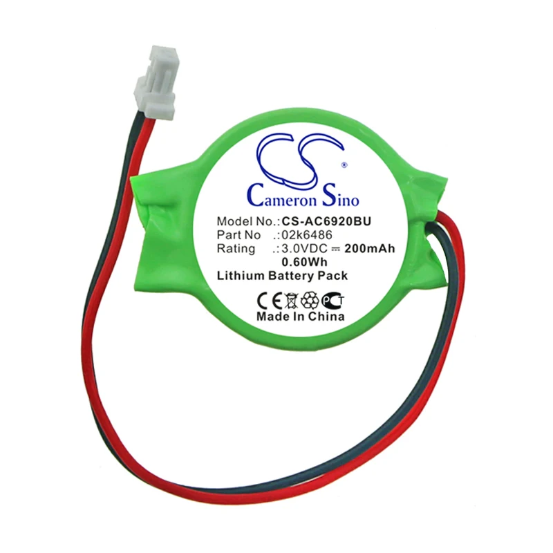

CMOS / BackUp Battery For HP Mini 110-1100 700 730 2133 CameronSino 200mah 3V