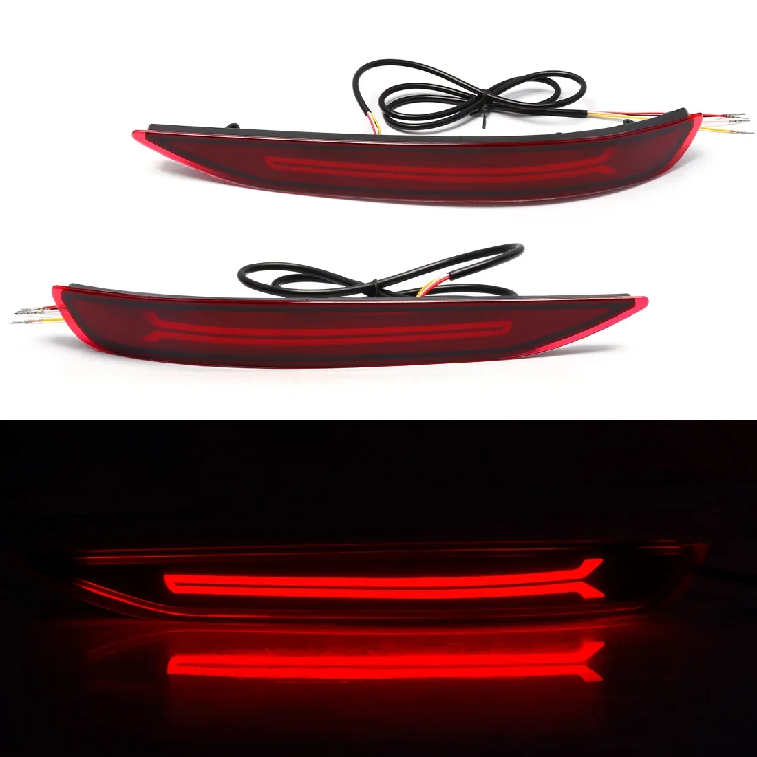 

Светодиодный Задний Фонарь Для Chevrolet Equinox 2017-2022, Стоп-сигнал На Бампере, Красный ABS, Многофункциональный, 12 В