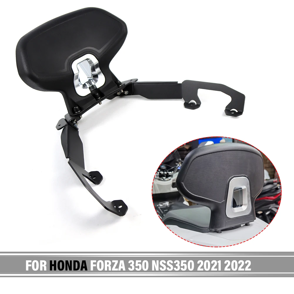 

For Honda FORZA 350 Forza350 NSS 350 NSS350 2021 2022 Motorcycle Black Rear Frame Passenger Seat Backrest Cushion Back Rest Pad