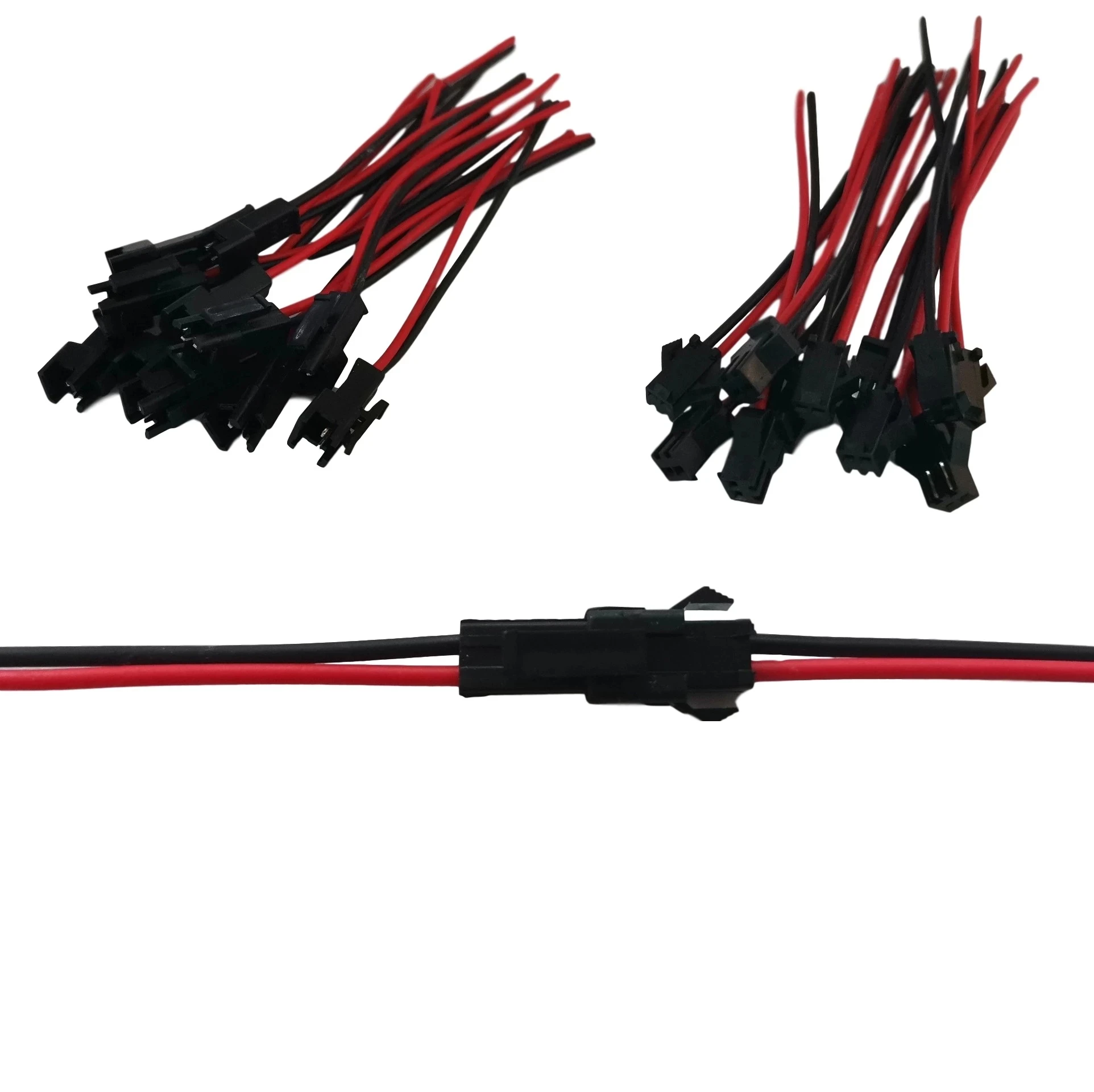 

10 пар 100/150 мм разъем JST штекер и гнездо для аккумулятора RC, 2-контактный разъем для светодиодной ленты светильник подключение для питания