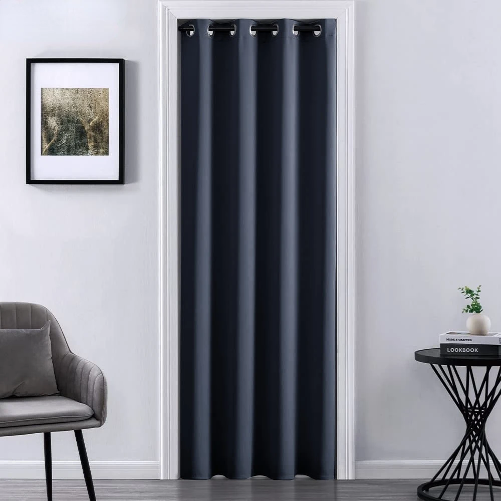 

Modern Door Curtain for Doorway Privacy Solid Color Curtains for Living Room Home Decoration Curtains for the Room Blinds