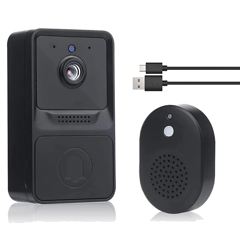 Smart Security Doorbell Camera Doorbell With Cloud Storage, 2-Way Audio Real-Time Monitoring