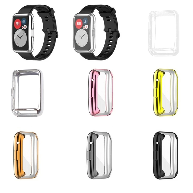 

TPU Protective Shell Scratch Proof Case Replacement Protector Frame Compatible with Huawei-Watch fit new Anti-corrosion DXAC