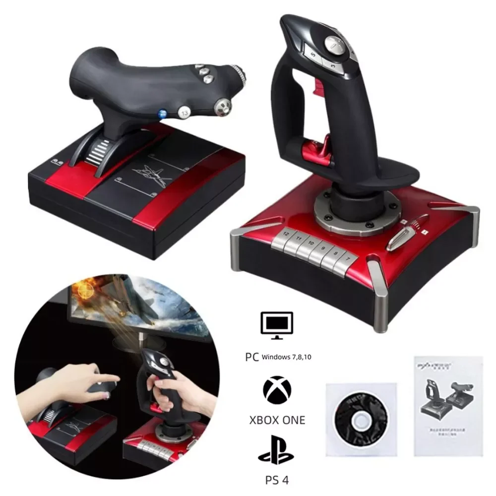 

Flight simulator PC Joystick Controller For PC Flight Stick Joysticks Gaming For Microsoft Flight Simulator 2021