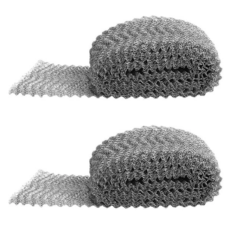 

2X 5 Meters 4-Wire SUS 304 Stainless Steel Mesh Woven Filter Hygienic Food-Grade Distilled Brewed Beer 100Mm Wide