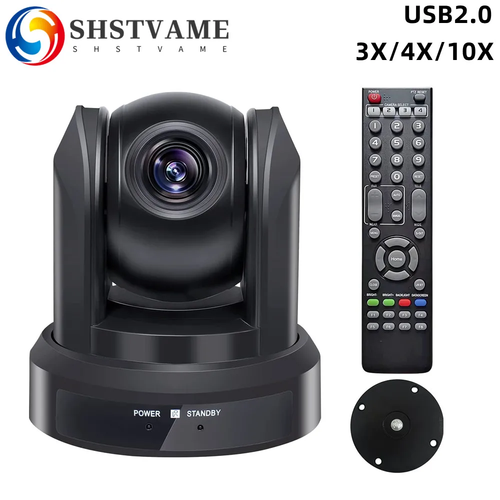 

1080P PTZ Camera Full HD USB 3/10X Optical Zoom Auto Focus for Church Video Conference Youtube Skype Education Live Streaming