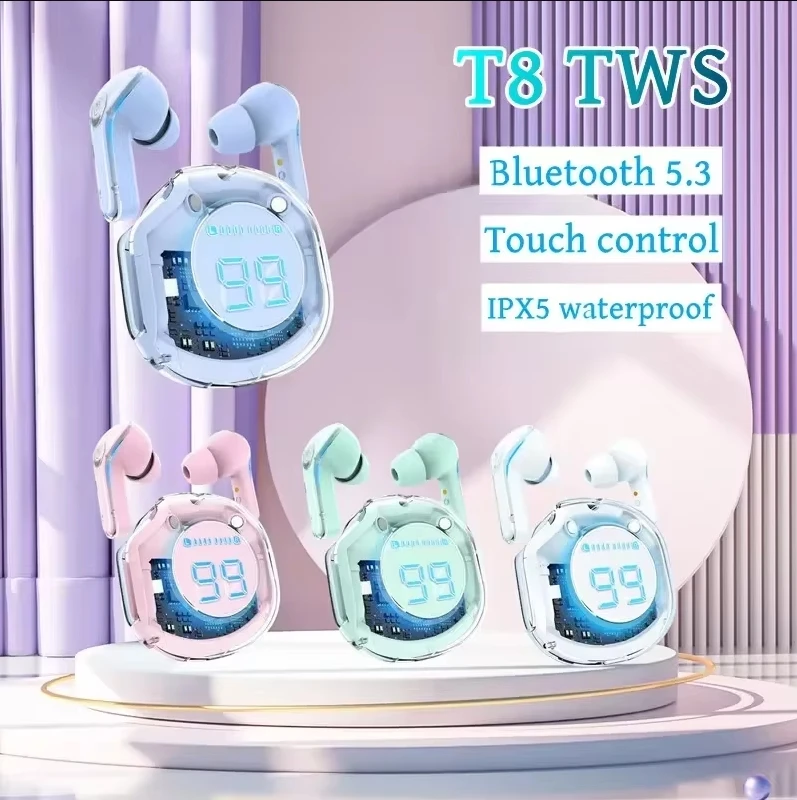 НОВЫЕ наушники TWS T8 Bluetooth-наушники с микрофоном 9D стерео для Xiaomi Samsung Android
