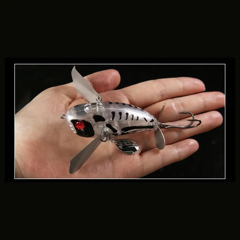 2024 70 мм 20 г пропеллер Warbler приманка вращающийся хвост плавающая поверхность окунь