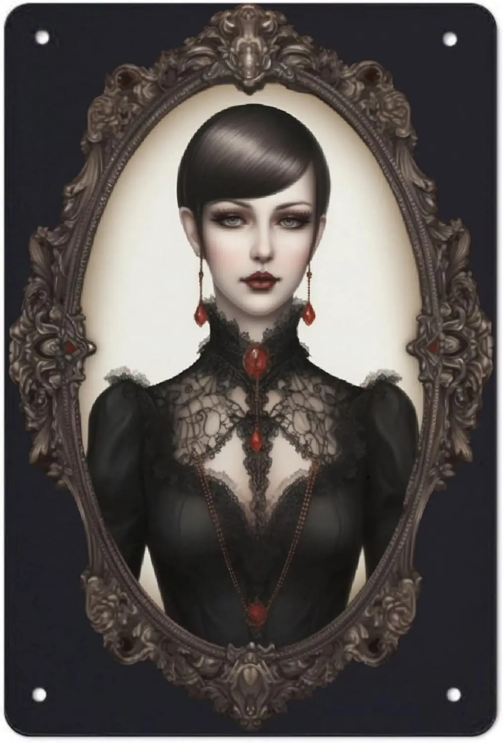 AMOGHASIDDHI Bloody Huntess металлический знак Dark алюминиевый винтажный плакат 8 &quot× 12&quot