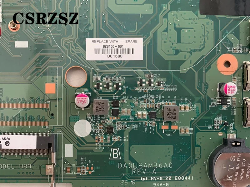 Материнская плата CSRZSZ для оригинального ноутбука HP Pavilion 15-F 828166-001 828166-601 DA0U8AMB6A0 с