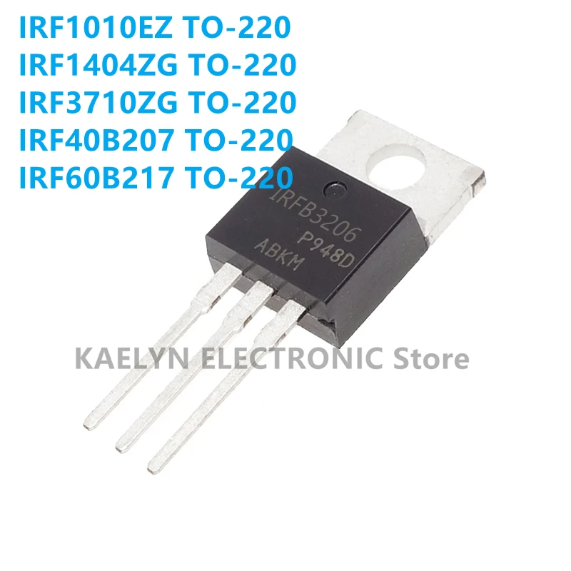 10 шт./лот IRF1010EZ IRF1404ZG IRF3710ZG IRF40B207 IRF60B217 N-Channel 40 V 95A (Tc) 83W (Tc) Сквозное отверстие