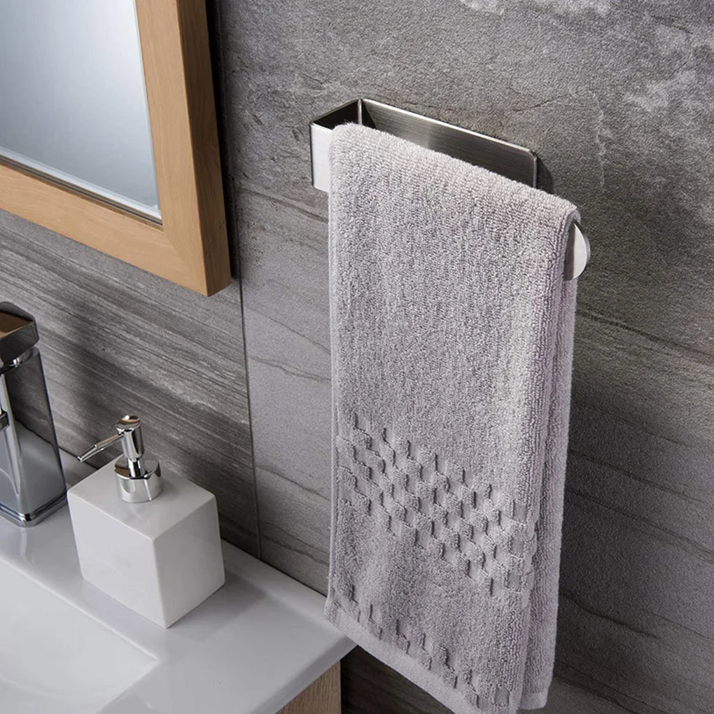 

Towel Rack Rag Storage Holder Self-Adhesive Stainless Steel Towel Bar Washcloth Hook For Home Hotel Bathroom Toilet Accessories