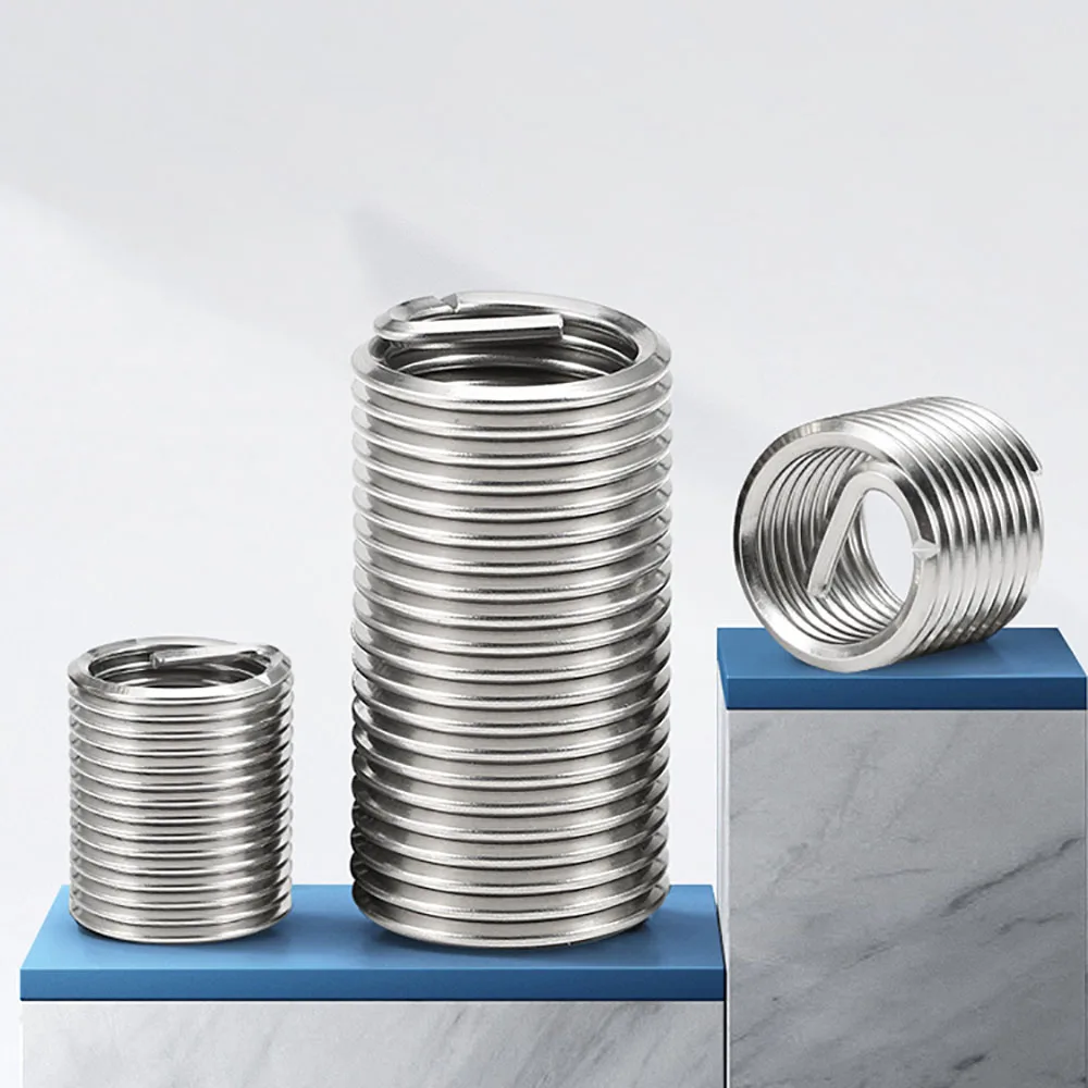 2-20 шт. спиральная Резьбовая втулка из нержавеющей стали