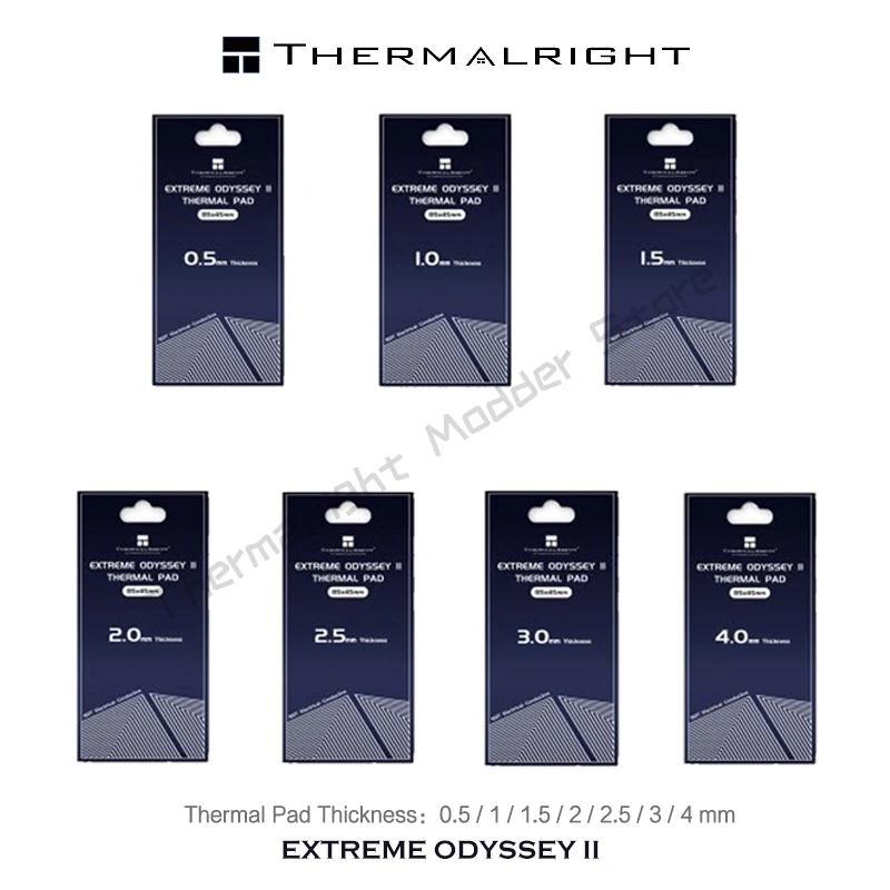 

Thermalright EXTREME ODYSSEY II Thermal Pad,Non-Conductive GPU Card Water Cooling Thermal Mat 14.8W/mk 0.5/1.0/1.5/2.0/2.5/3.0mm