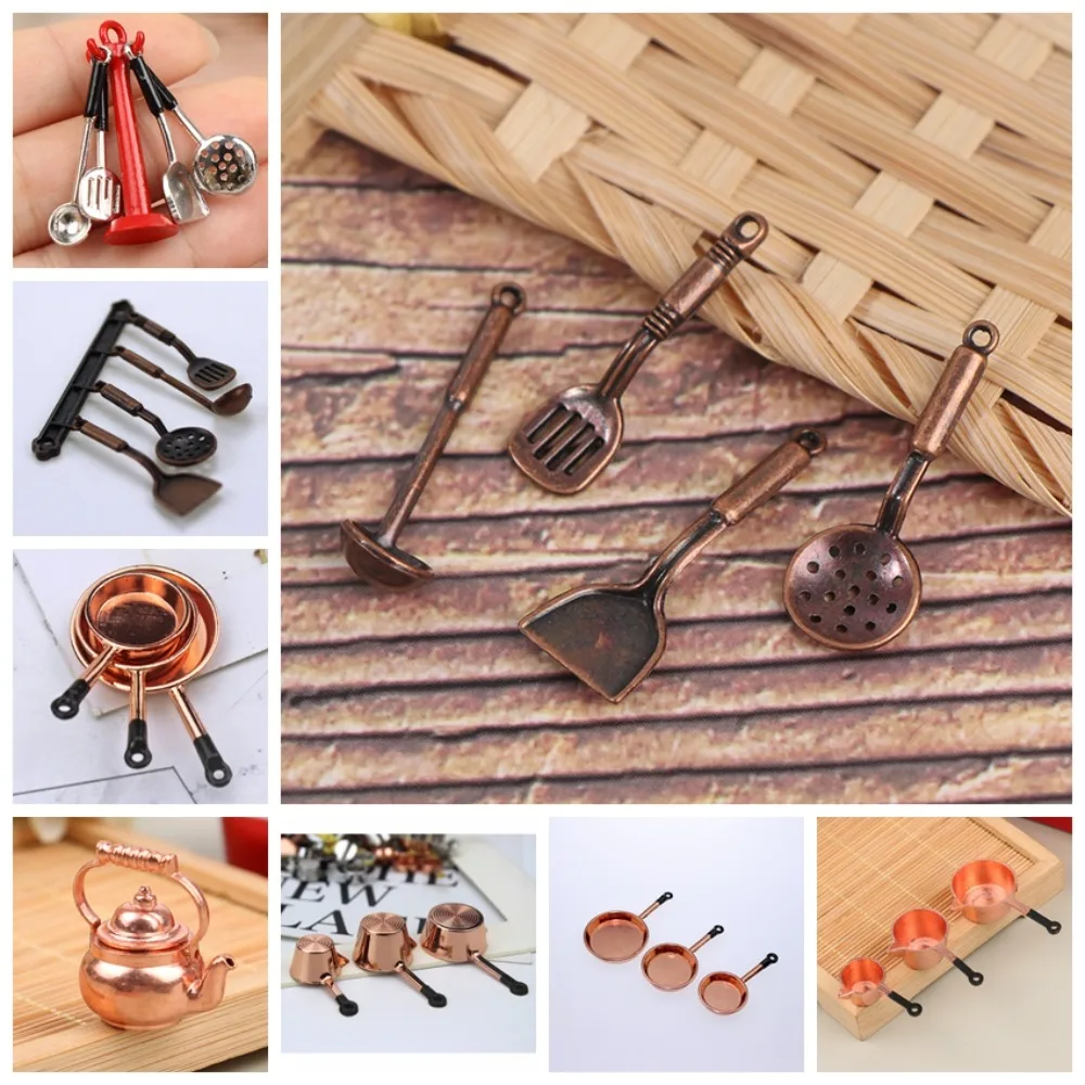 Чайник 1:12 мини-наборы кухонной утвари масштаб кухонный набор из сплава