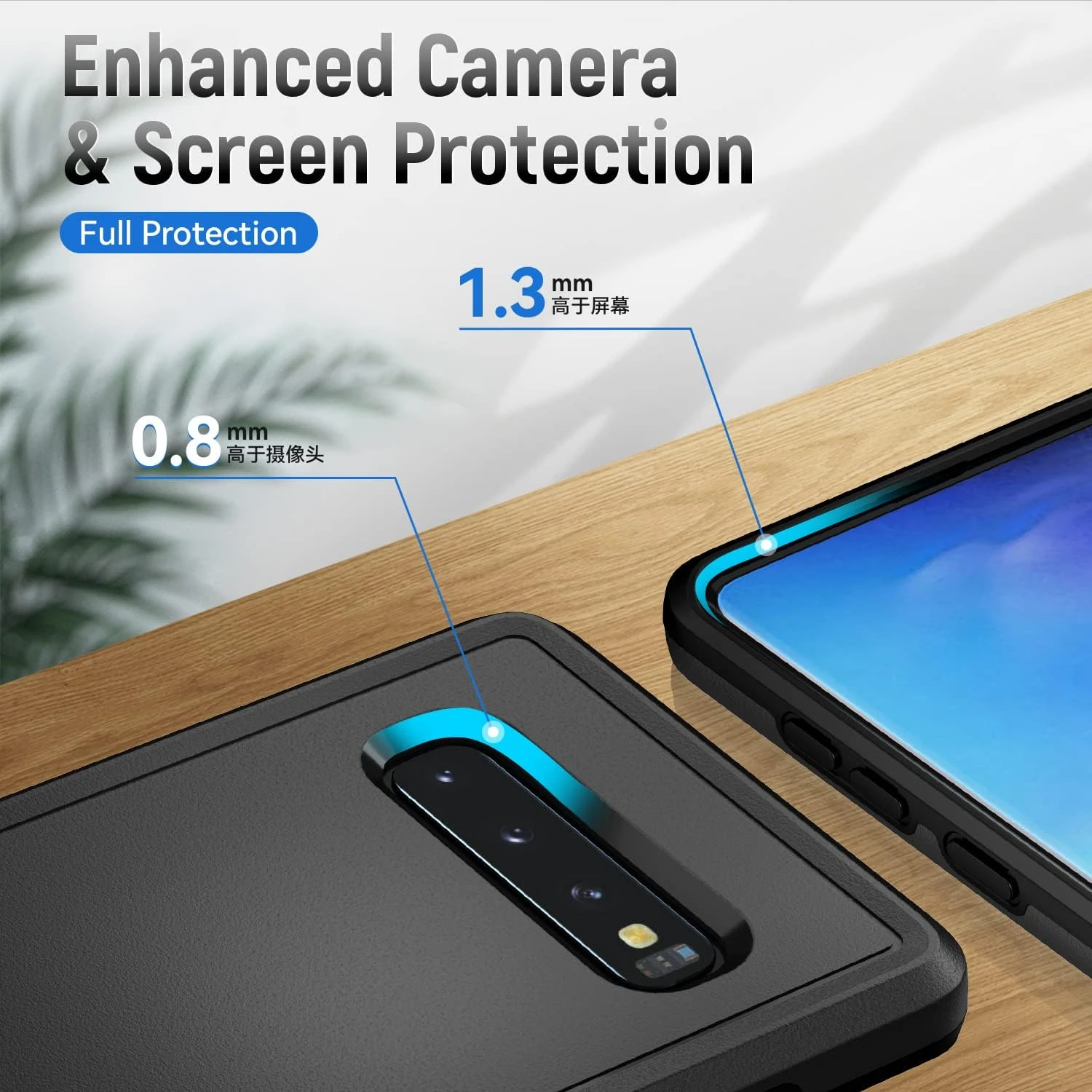 Чехол для Galax S10 чехол с защитной пленкой экрана HD [протестированный в падению