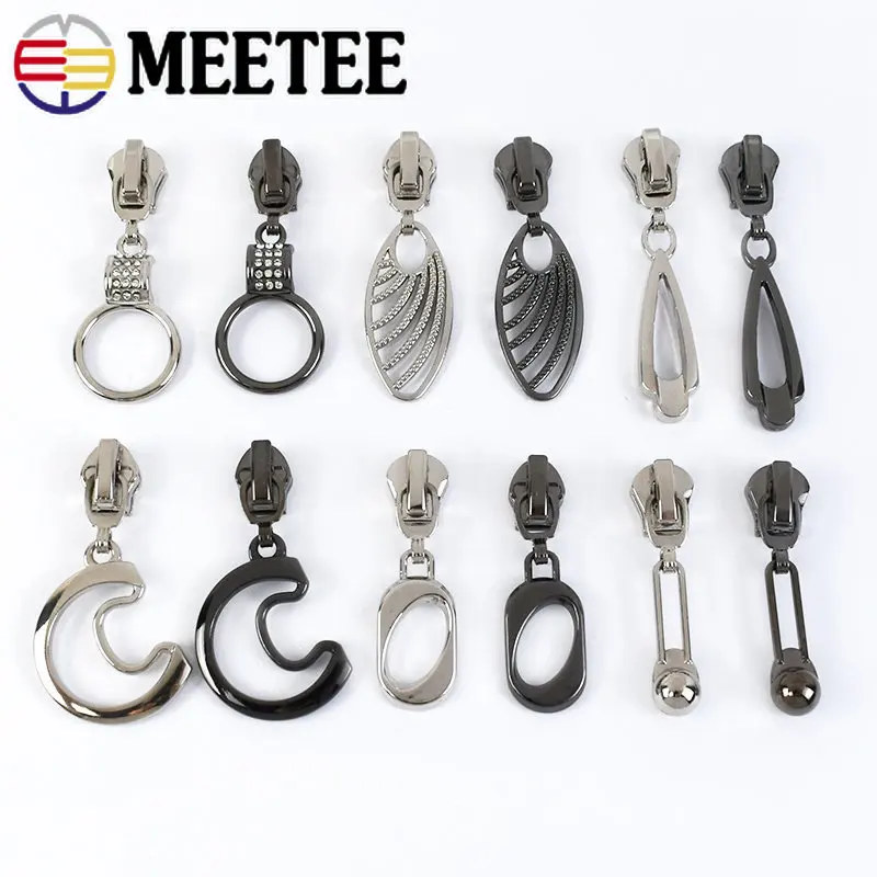 

5/10/20Pcs 5# Zipper Sliders For Nylon/Metal/Resin Zippers Tape Garment Zip Head Repair Kit DIY Sewing Replacement Accessories