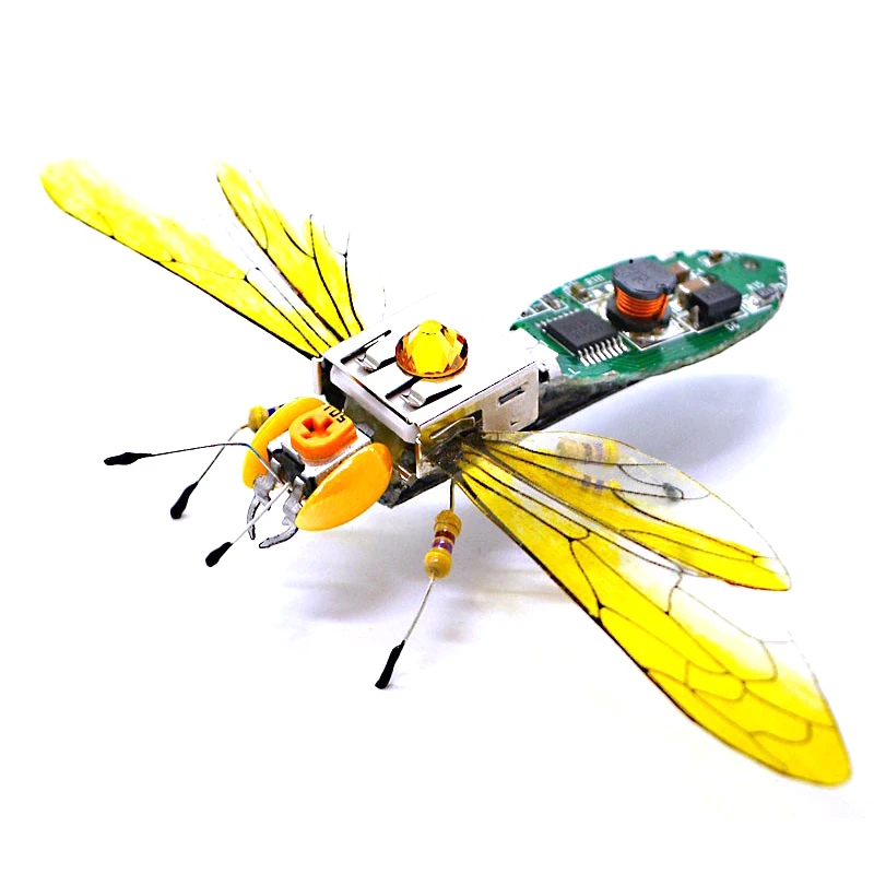 

STEAM Robotic Insects Science Invention Electronic Animal for School Competition Non-soldered DIY Kit Stem Toys DIY Robot Animal