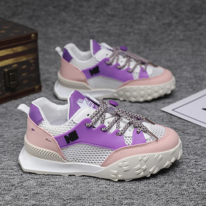 

Кроссовки для мальчиков и девочек, цвета хаки, фиолетовые, детская спортивная обувь, Прогулочные кроссовки, удобная детская обувь для бега, ...