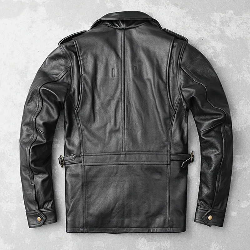 Магазин Best. Новая одежда для отца 2025 года. Кожаная куртка охоты на открытом