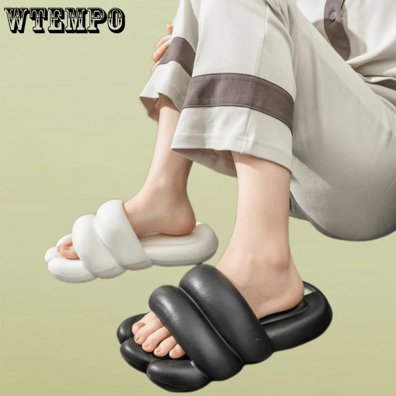 WTEMPO Family-Style Non-Slip Slippers Eva Flat Shoes for Women Men Soft and Lightweight Shower Shoes Wholesale Dropshipping