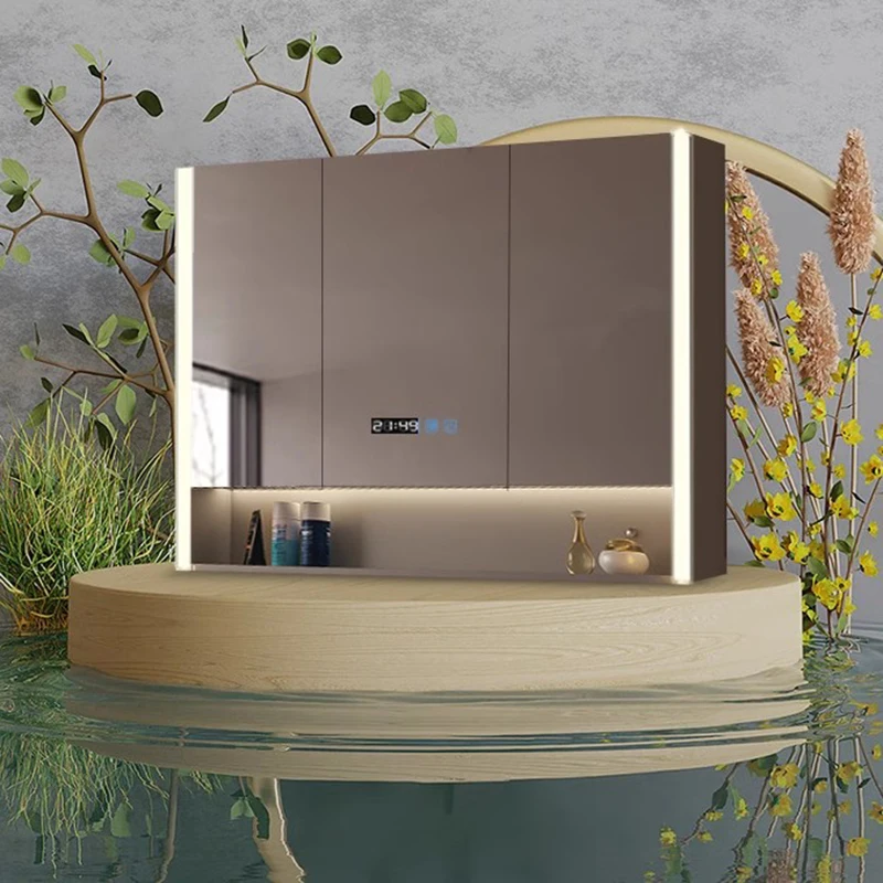 

Modern Storage Mirror Cabinets Bedroom Closet Display Vanity Organizer Mirror Cabinets Smart Badkamer Spiegelkast Home Decor