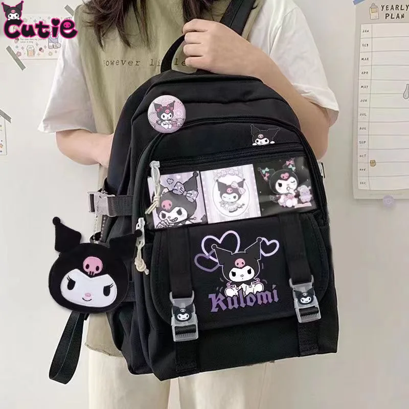 

Anime Sanrios My Melody Kuromi Cinnamoroll Backpacks for Children Kawaii Toys Backpack Internet Celebrity Niche Primary