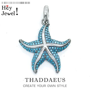 Женская подвеска из серебра 2021 пробы, Подарочная бижутерия с голубым кулоном Секреты глубоководной Европы, 925